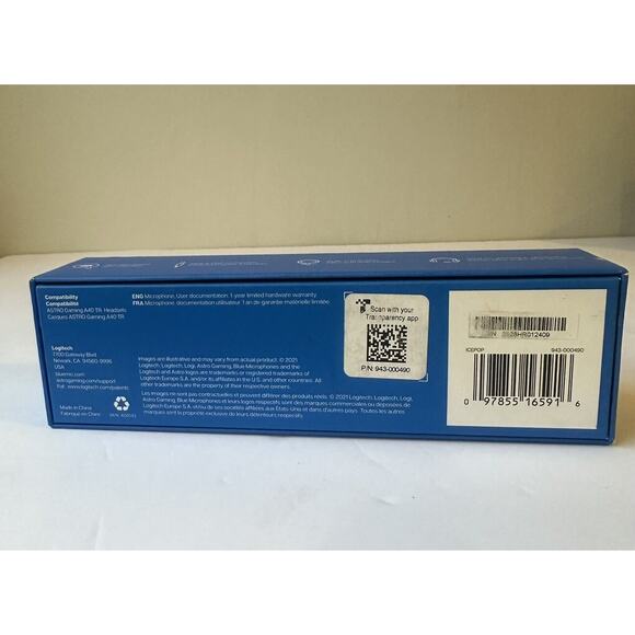 Logitech Blue ICEPOP Cardioid Condenser Microphone for Astro A40 Gaming Headsets - Picture 2 of 2